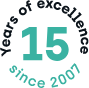 15 years logo