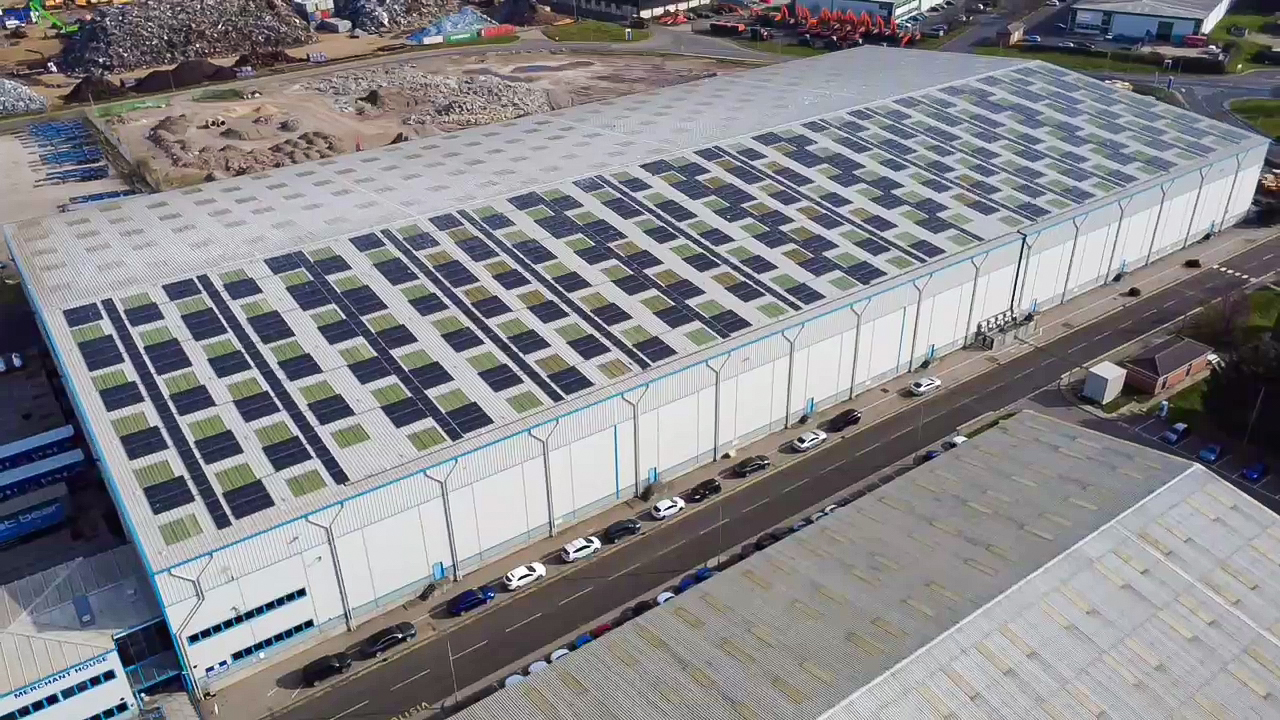 Port of tyne aerial shot